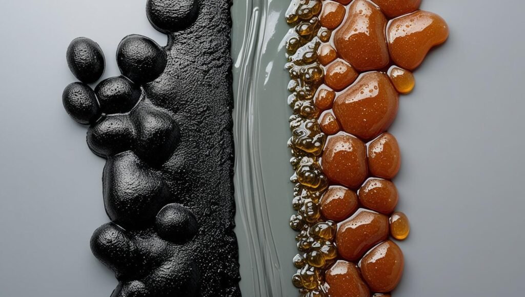 Cutback Bitumen & Emulsions Bitumen pre-blended with solvents or water for easier application in cold climates or surface treatments. Commonly used in patchwork and road maintenance.